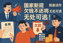 催了半年账款没着落?国家新规、法院新动作,欠钱不还将无处可逃!-财略网