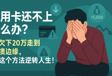 信用卡还不上怎么办?我欠下20万走到崩溃边缘,靠这个方法逆转人生!-财略网