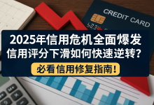 2025年信用危机全面爆发,信用评分下滑如何快速逆转?-财略网