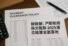 财政部2025重拳清欠:政府拖欠账款怎么办?这四个政策路径必须掌握-财略网