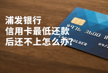 浦发银行信用卡最低还款后还不上怎么办?账单压力下如何科学规划分期还款-财略网财略网