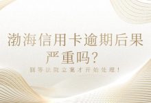 渤海信用卡逾期后果严重吗?别等法院立案才开始处理!账单压力下如何科学规划分期还款-财略网财略网